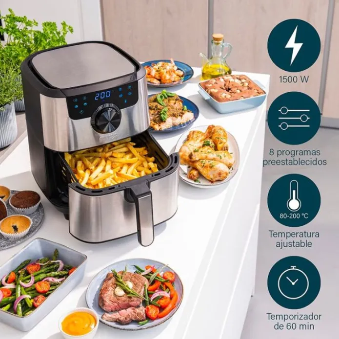 Freidora de aire sin aceite Aerofryer Deluxe 4,5 litros - Princess + REGALO accesorios