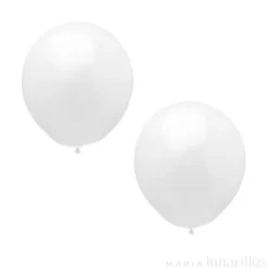 Globos blanco (10) - Papstar