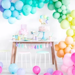 Globos colores pastel extra fuertes (100) - PartyDeco
