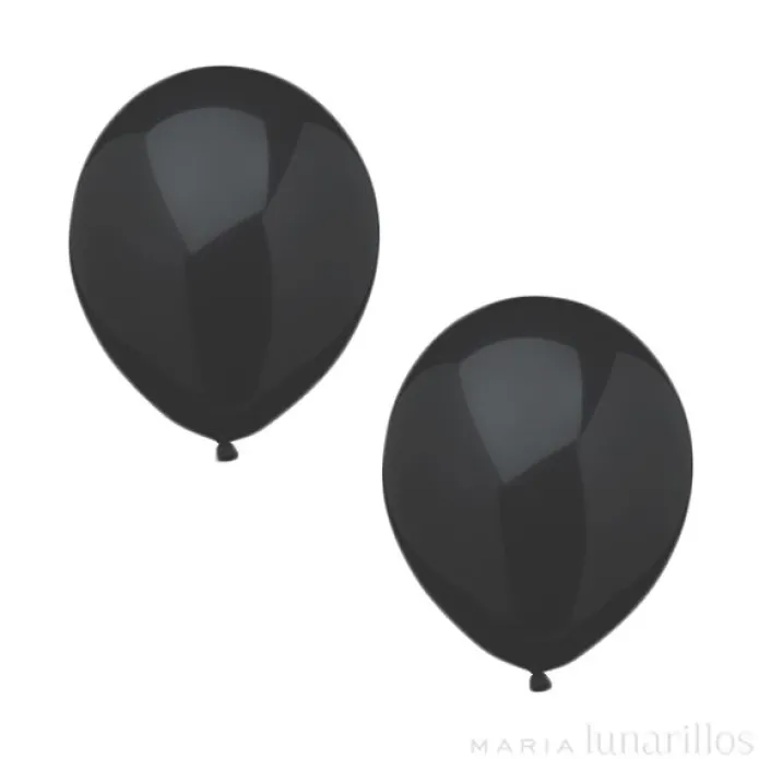Globos negro (10) - Papstar