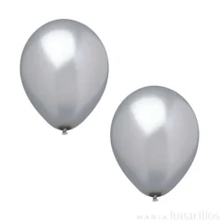 Globos plata (10) - Papstar