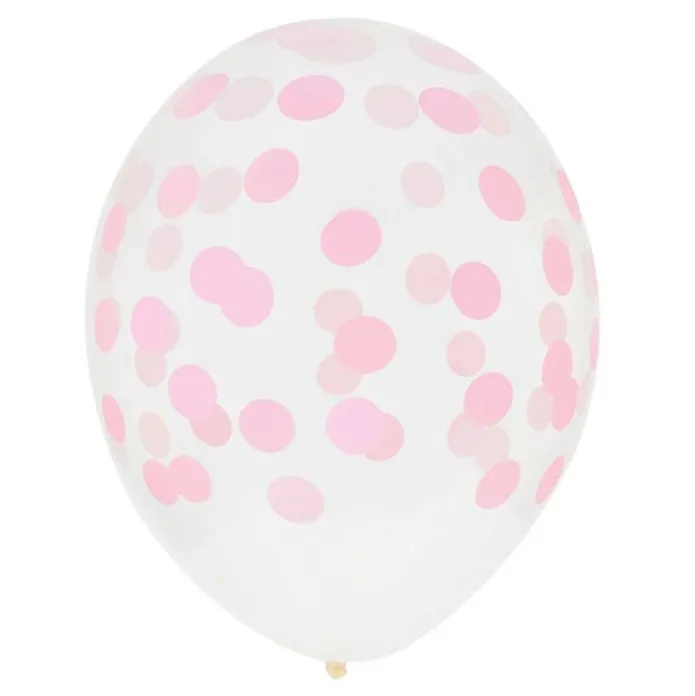 Globos transparentes confeti rosa (5) - My Little Day