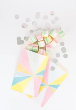 Globos transparentes confeti multicolor pastel (5) - My Little Day