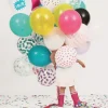 Globos transparentes confeti negro (5) - My Little Day