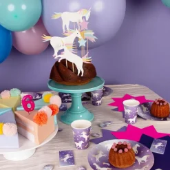Globos transparentes estrellas colección unicornios (5) - My Little Day