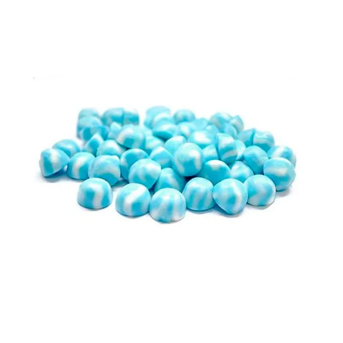 Gominolas de azúcar Besos Twist rayas azules y blancas (1 kg) - Sin gluten - Damel
