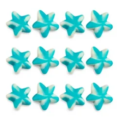 Gominolas de azúcar Estrellas Twist rayas azules y blancas (1 kg) - Sin gluten - Damel