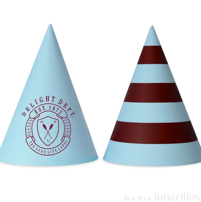 Gorritos de papel Preppy Paddle (10) - Delight Department