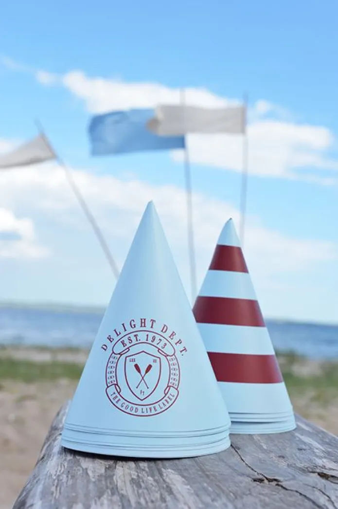 Gorritos de papel Preppy Paddle (10) - Delight Department