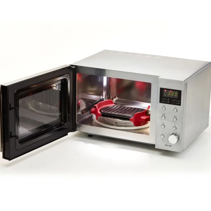 Grill para microondas Microwave Grill Mark 25 cm - Acero antiadherente - Lékué