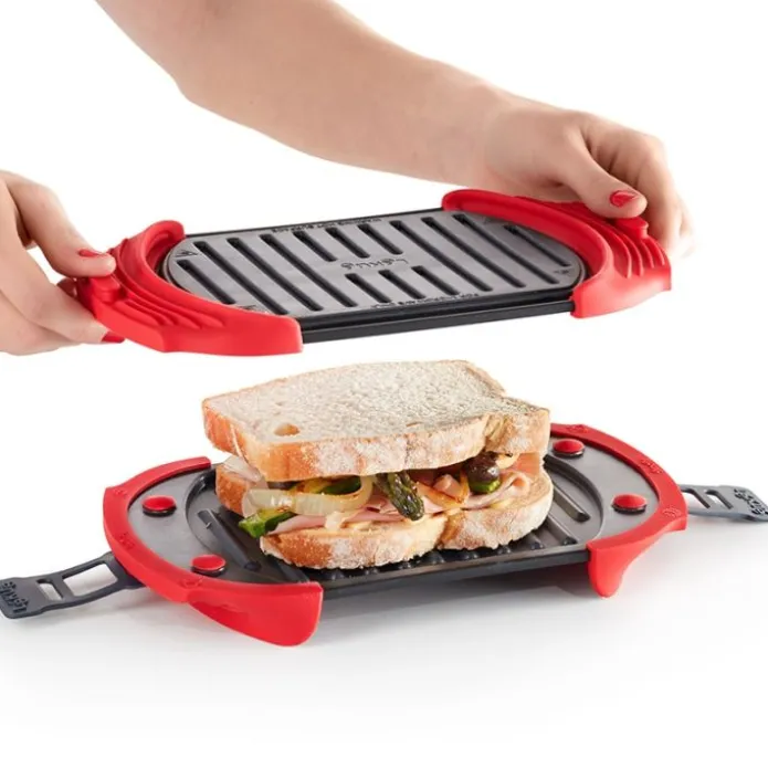 Grill para microondas Microwave Grill Mark 25 cm - Acero antiadherente - Lékué