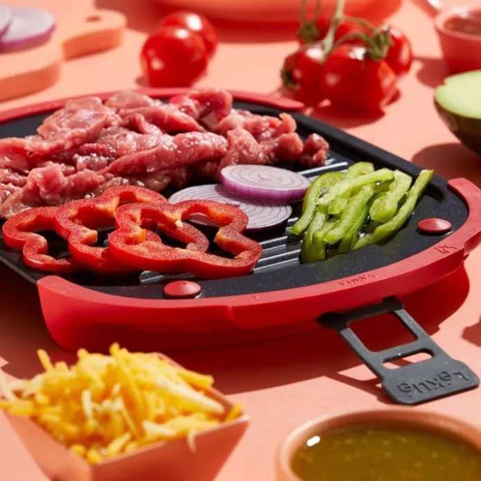 Grill para microondas Microwave Grill Tamaño XL - Acero antiadherente - Lékué + REGALO molde donuts