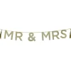 Guirnalda de papel dorada Mr & Mrs - Talking Tables