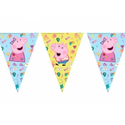 Guirnalda de plástico Peppa Pig 2,3 m - Decorata Party