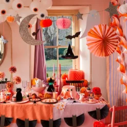 Guirnalda pompones, farolillos y figuras Halloween 2,1 m - Meri Meri + REGALO bolsas