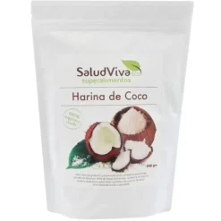 Harina de coco ecológica 500 gr - Sin gluten - SaludViva