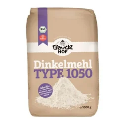 Harina de espelta semi integral 1050 ecológica 1 kg - Bauckhof