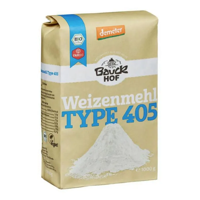 Harina de fuerza de trigo 405 ecológica 1 kg - Bauckhof