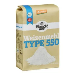 Harina de trigo blanca 550 ecológica 1 kg - Bauckhof