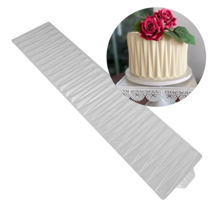 Hoja de modelado para Origami Cake vincado delicado