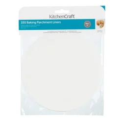 Hojas de cocción para horno recubiertas de silicona redondas 20 cm (100) - Kitchen Craft