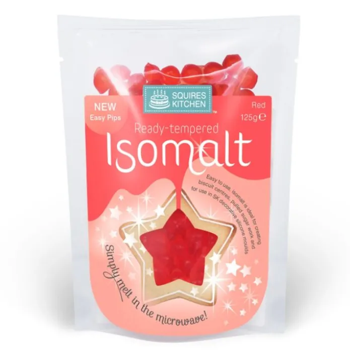 Isomalt listo para usar rojo 125 g - Sin gluten - Squires Kitchen