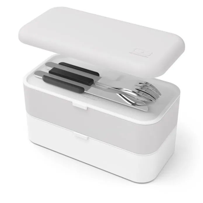 Juego 3 cubiertos con estuche negro - Acero inoxidable - Monbento