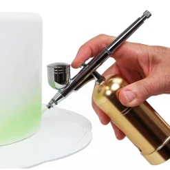Kit aerógrafo portátil dorado - PME