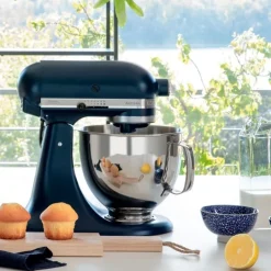 KitchenAid azul tinta mate 4,8 l - Artisan Elegance 5KSM175PS + LIBRO + REGALO UTENSILIOS COCINA