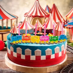 Kit decoración tren circo con velas - Dekora