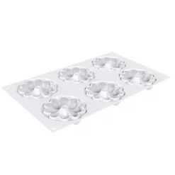 Kit moldes Tarte Ring Bloom 6 cavidades - Silikomart Professional