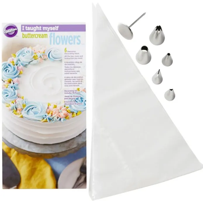Kit para aprender a hacer flores con buttercream - Wilton