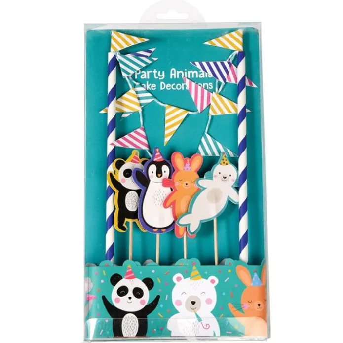 Kit para decorar tartas Animales de fiesta - Rex London