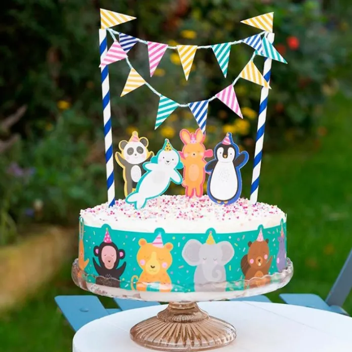 Kit para decorar tartas Animales de fiesta - Rex London