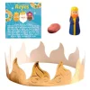 Kit para Roscón de Reyes: corona, haba, rey y tarjeta - Dekora