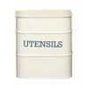 Lata bote para utensilios crema vintage Living Nostalgia 15 x 16 cm - Kitchen Craft