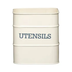 Lata bote para utensilios crema vintage Living Nostalgia 15 x 16 cm - Kitchen Craft