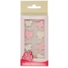 Lazos de azúcar blancos y rosas (8) - Sin gluten - Funcakes