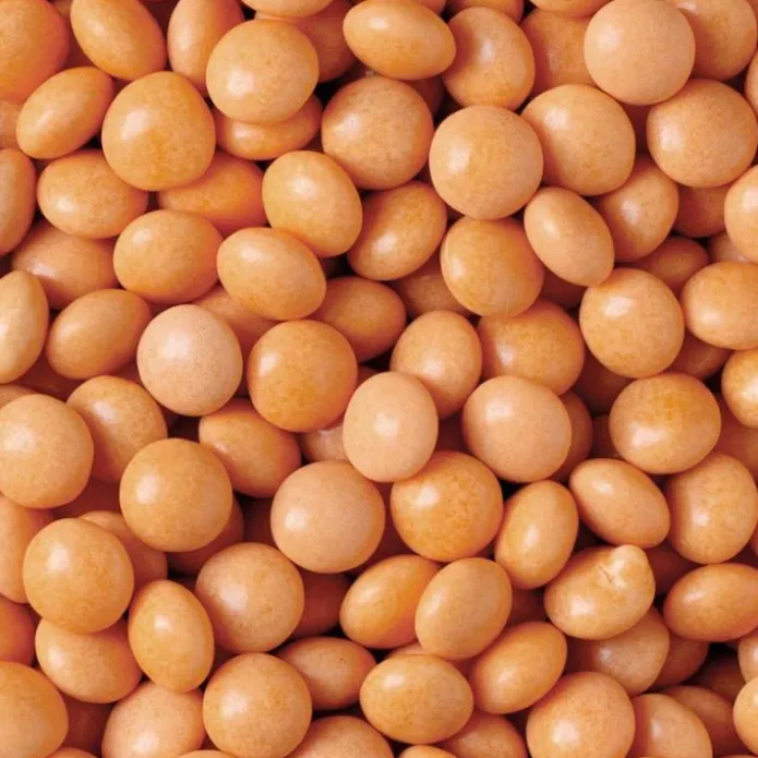 Lentejas de chocolate naranjas 80 g - Decora