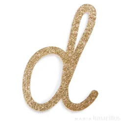 Letra "d" acrílica dorada brillante - Meri Meri