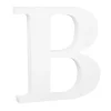Letra de madera blanca "B" 25 cm