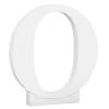 Letra de madera blanca "O" 27 cm