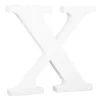 Letra de madera blanca "X" 25 cm