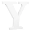 Letra de madera blanca "Y" 25 cm