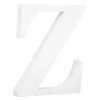 Letra de madera blanca "Z" 25 cm