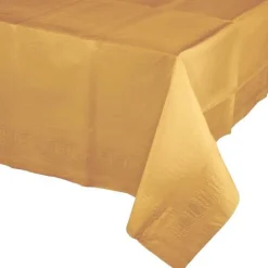 Mantel de papel dorado 1,20 x 1,80 m - Conver Party