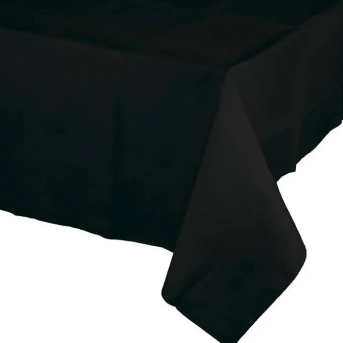 Mantel de papel negro 1,20 x 1,80 m - Conver Party