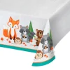 Mantel fino de plástico animales del bosque Wild One 1,32 x 2,59 m - Creative Converting