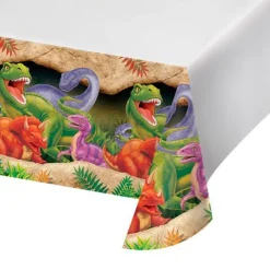 Mantel fino de plástico dinosaurios 1,37 x 2,74 m - Creative Converting