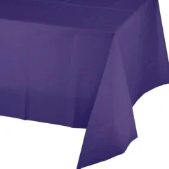 Mantel fino de plástico morado 1,37 x 2,74 m - Creative Converting